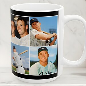 Mickey Mantle Mug, MLB Baseball Memorabilia, New York Yankees Sports Cup 1950s 1960s image 10
