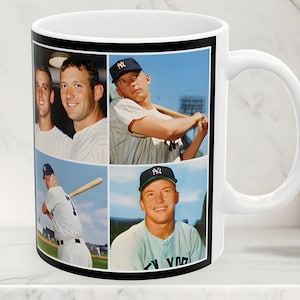 Mickey Mantle, 11 oz Mug, MLB Baseball Memorabilia, New York Yankees Sports Cup 1950s 1960s