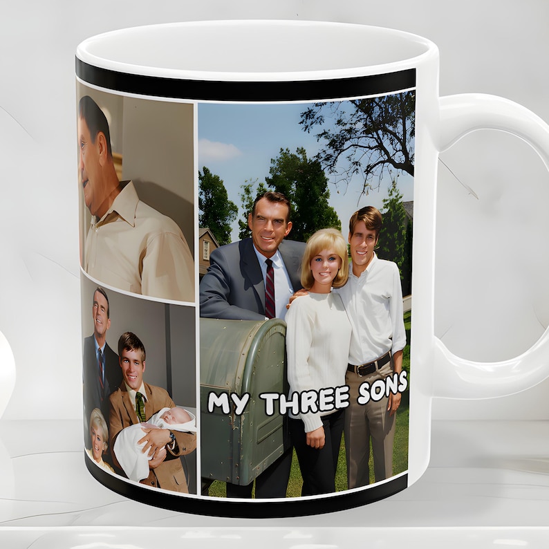 My Three Sons 1960s American Sitcom TV Show Mug, Fred MacMurray