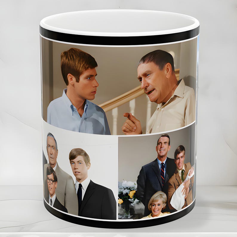My Three Sons 1960s American Sitcom TV Show Mug, Fred MacMurray