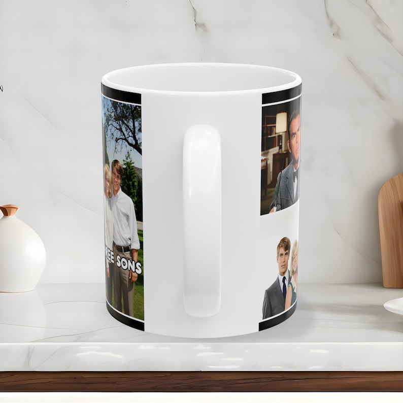 My Three Sons 1960s American Sitcom TV Show Mug, Fred MacMurray