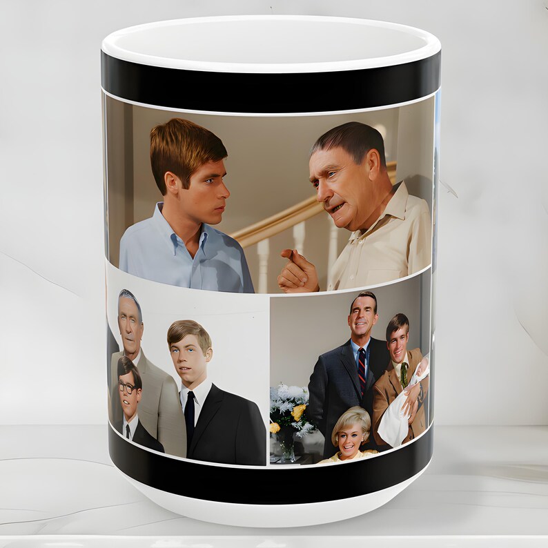 My Three Sons 1960s American Sitcom TV Show Mug, Fred MacMurray
