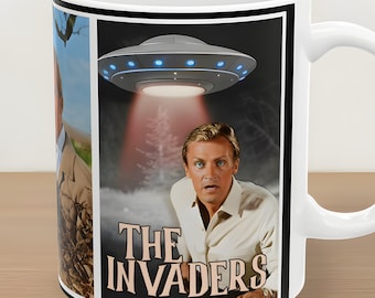 The Invaders Sci-Fi TV Series Mug, Starring Roy Thinnes