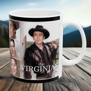 The Virginian, Cowboy Western TV Series Mug, Collector Gift, Classic Television Retro Coffee Ceramic 11 oz Cup, Vintage TV Show Memorabilia