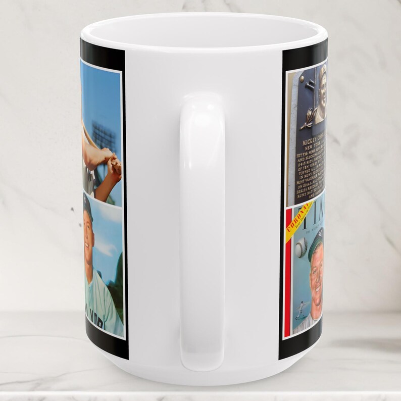 Mickey Mantle Mug, MLB Baseball Memorabilia, New York Yankees Sports Cup 1950s 1960s image 11