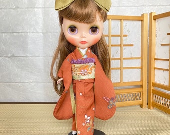 Kimono dress for Blythe doll 1/6 size