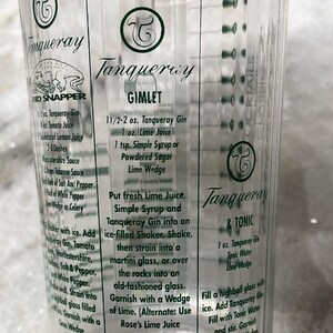 Tanqueray Gin Classic Cocktails Shaker Mixer Plastic Recipes Bar Bartender Drink image 7