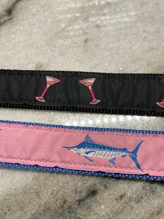 Two Eliza B Leather Man Ltd Belt Belts Martini & Marlin Size  display picture 1
