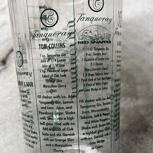 Tanqueray Gin Classic Cocktails Shaker Mixer Plastic Recipes Bar Bartender Drink image 6