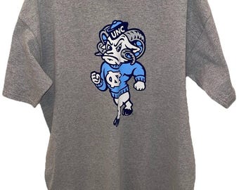 Vintage Gildan UNC North Carolina Tar Heels Rameses Ram T-shirt XL