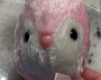 Vintage Gerber Pink Bunny Plush Easter Greetings Rabbit New Old Stock Tags 1970s