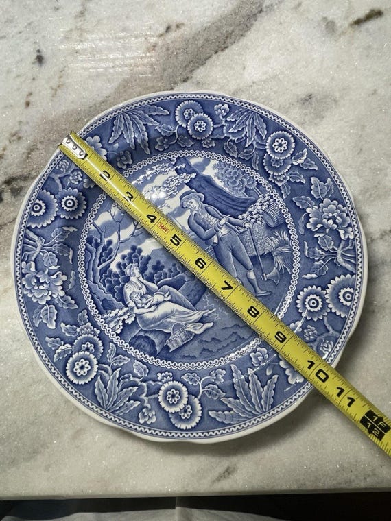 スポード ブルールームコレクション ウッドマン ディナープレート