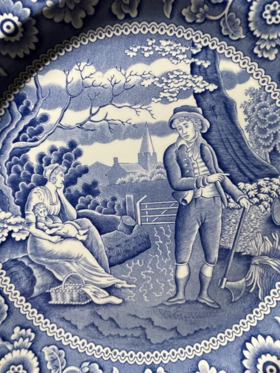 スポード ブルールームコレクション ウッドマン ディナープレート