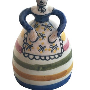 Campana de cerámica de Talavera de España antigua, cerámica de terracota, artesanía de terracota