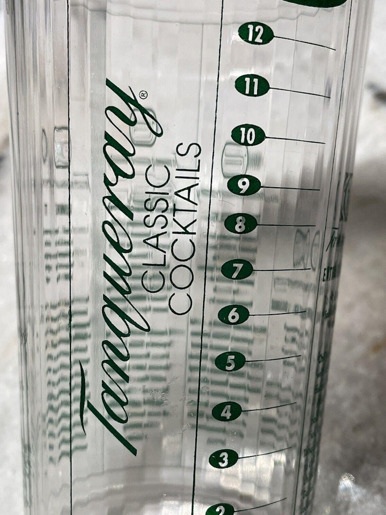 Tanqueray Gin Classic Cocktails Shaker Mixer Plastic Recipes Bar Bartender Drink image 1