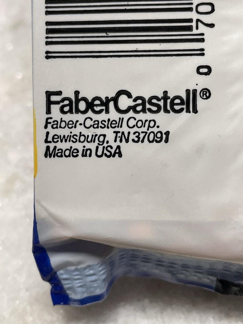 Lote de 10 lápices Faber Castell American Bonded No. 2 de mina de madera vintage imagen 4
