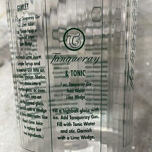 Tanqueray Gin Classic Cocktails Shaker Mixer Plastic Recipes Bar Bartender Drink image 8