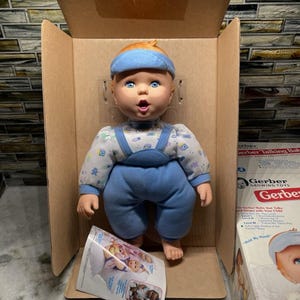 Vintage Toy Biz Gerber Talking Baby Doll New Old Stock In Original Box