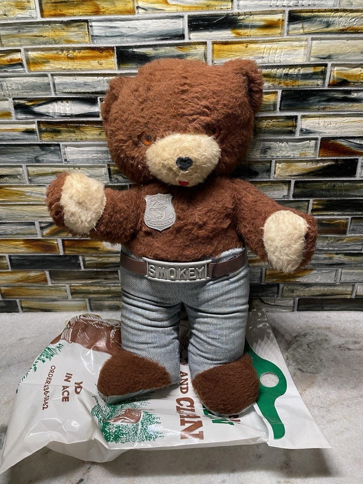【1960s USA vintage】Ideal スモーキーベア ぬいぐるみ Vintage 1960's Smokey the Bear Plush 14 Inch IDEAL Toy Company - Etsy