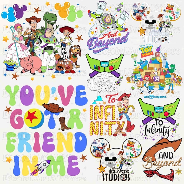 Toy Story PNG Bundle, You've Got A Friend In Me Png, Friendship Png, Family Trip Png, Vacay Mode Png, Magical Kingdom Png, Hollywood Studios