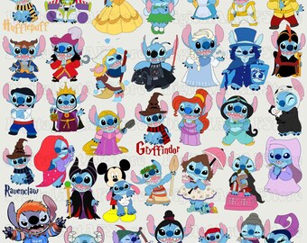 Stitch PNG Bundle, Stitch Lilo and Stitch Png, Stitch Holiday Png, Stitch Princess Png, Stitch Magical Wizard Png, Stitch Killer Movie Png