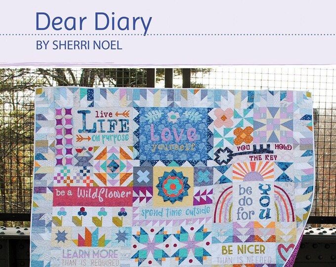 Dear Diary Block of the Month Quilt Pattern 84 X 84 by Sherri Noel of ...