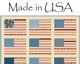 Made in USA Quilt Pattern From Laundry Basket Quilts By Sitar, Edyta 64 x 80