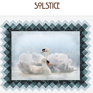 Solstice Panel Quilt Pattern From Bear Hug Quiltworks By Lisa Alley 60 x 48 throw wallhanging nursery crib baby shower gift for housewarming