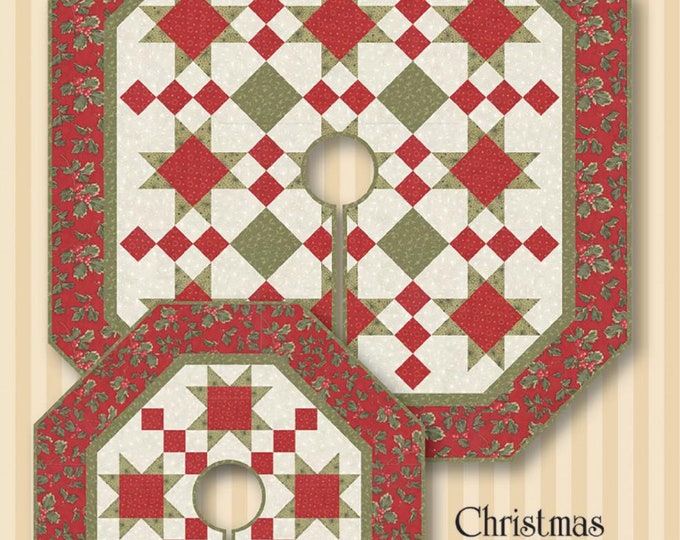 Christmas Stars Tree Skirt or Table Topper Quilt Pattern From Perkins ...
