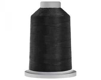 Black Glide Polyester Thread: 40wt, 5,500 yd King Spool