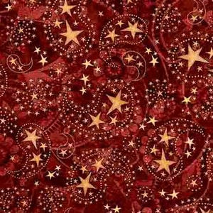 1776 Paisley & Stars - Brick Red bandana print by Morris Creative for Quilting Treasures Fabrics 44" wide 100% cotton for quilting