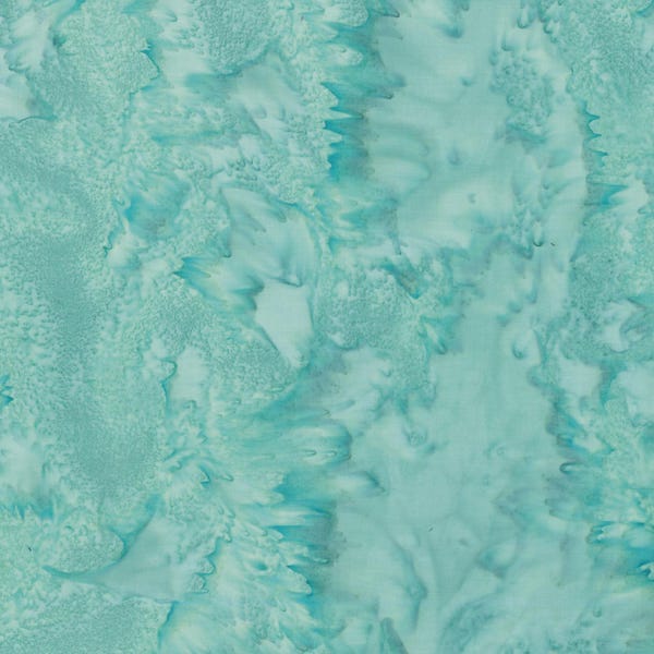 100% cotton fabric - Aqua Watercolor Batik From Hoffman Fabrics 1895 Bali Watercolor Batiks Collection