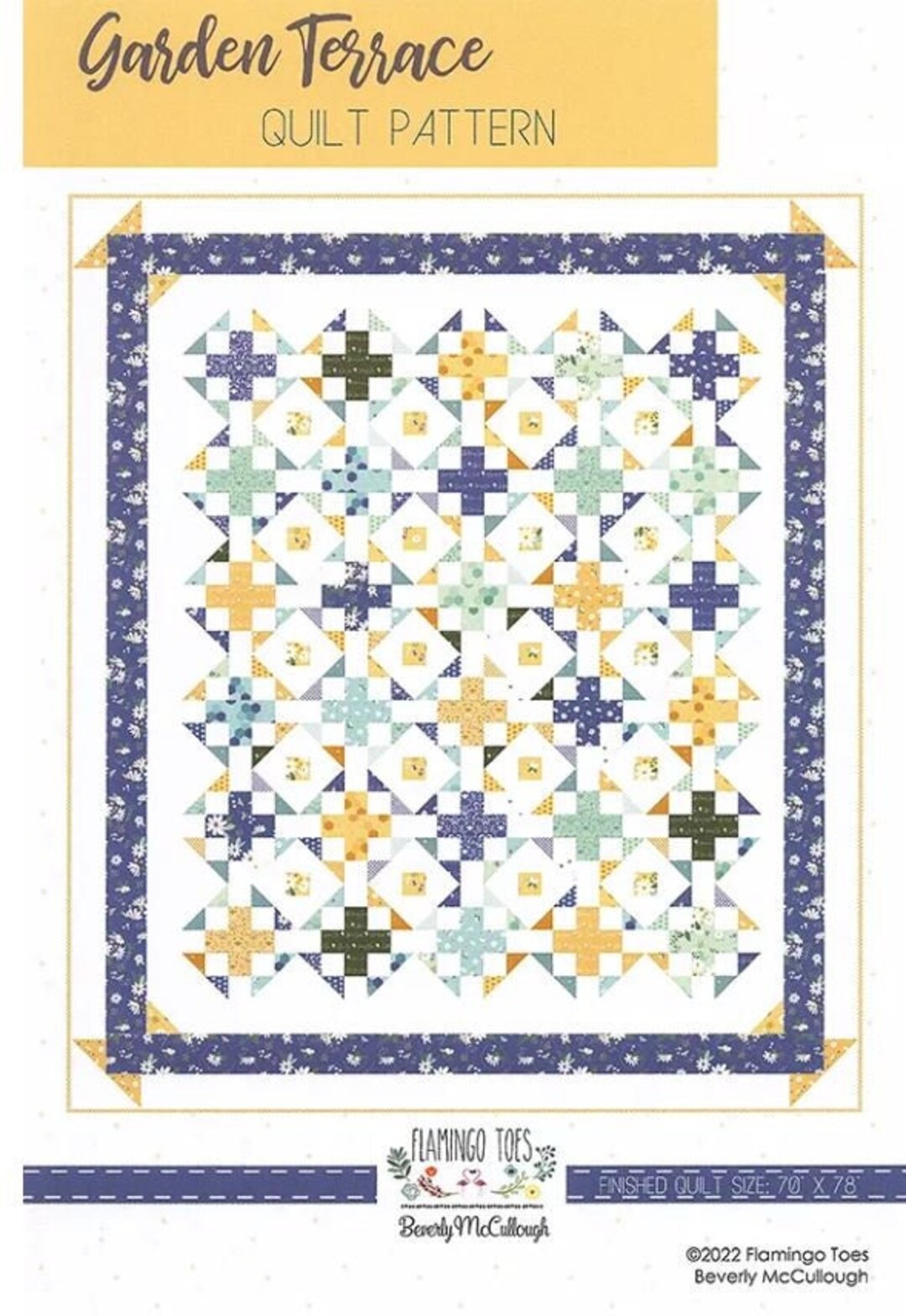 Garden Terrace Quilt Pattern by Beverly Mccullough From Flamingo Toes ...