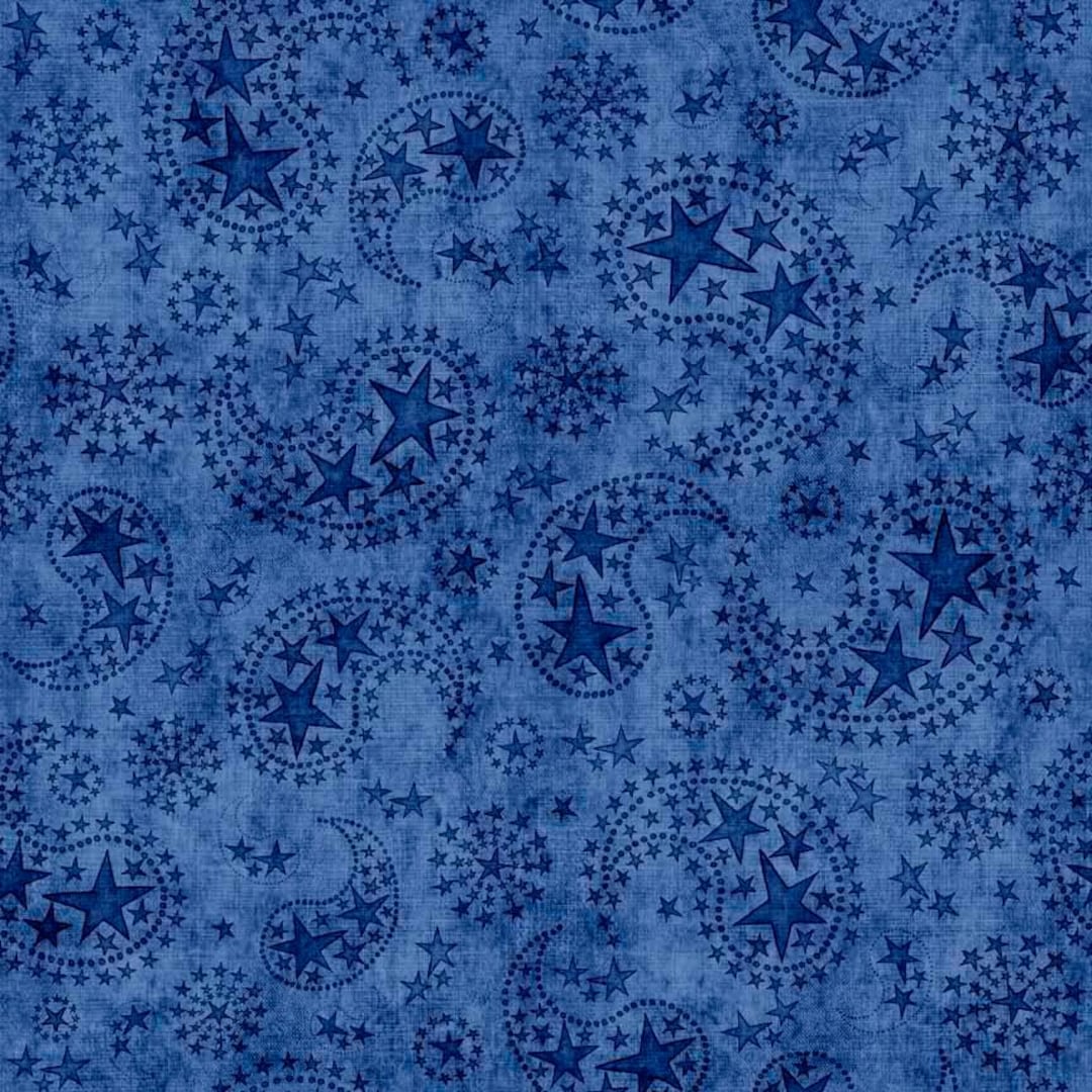 American Spirit Star Paisley Toss by Morris Creative for QT Fabrics ...