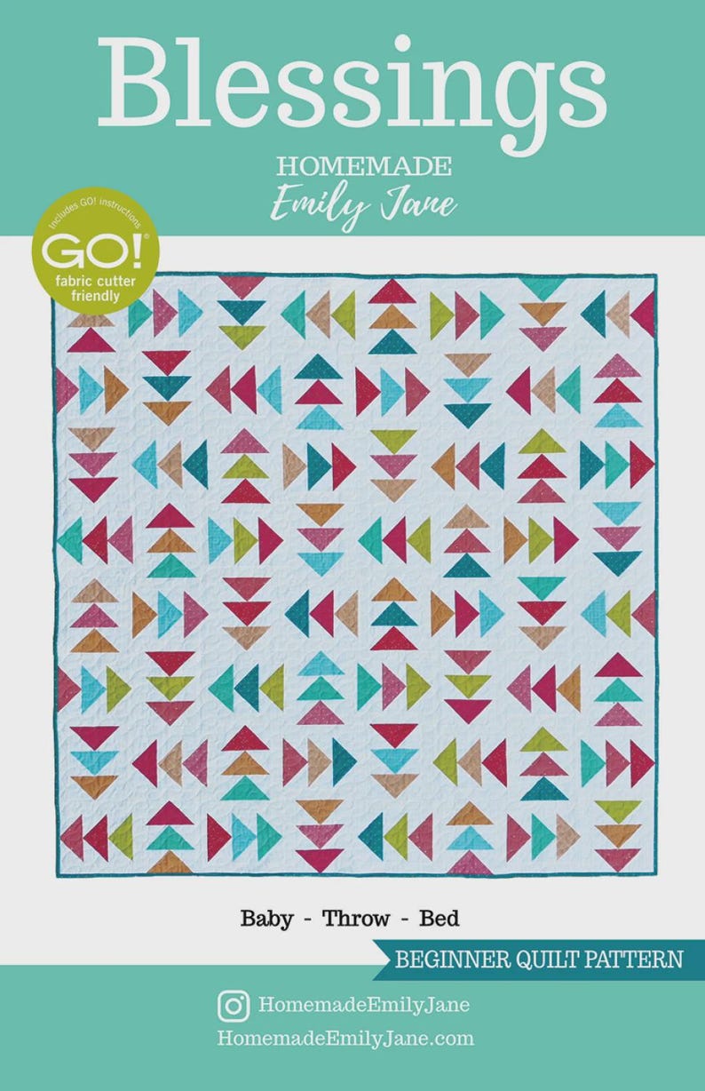 Blessings Quilt Pattern Multi-size From Homemade Emily Jane by Tindall ...