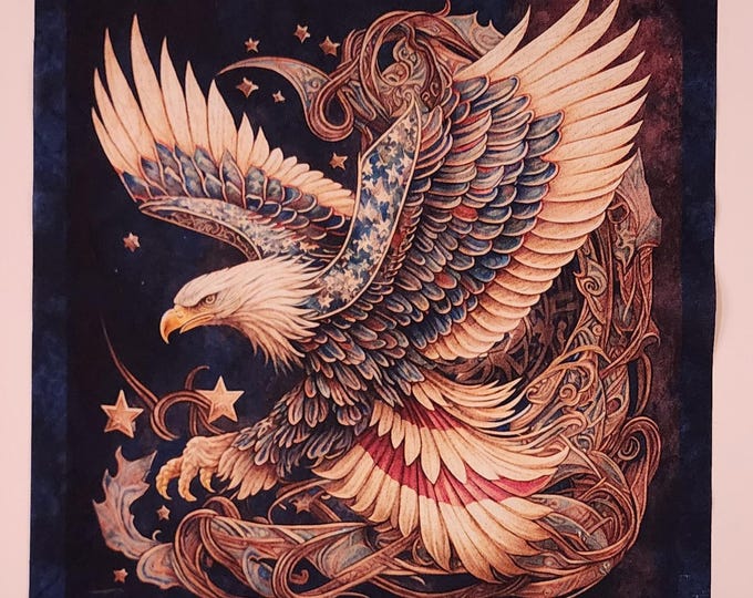 American Spirit Patriotic Eagle Panel by Morris Creative - Single Eagle ...