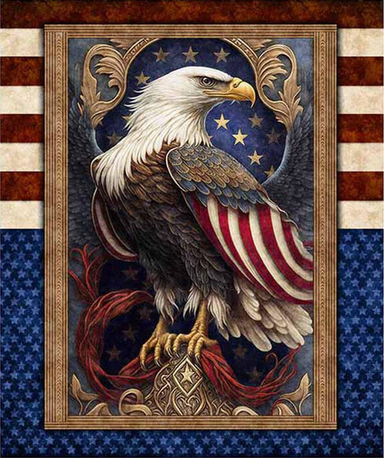 Patriotic Eagle Panel - Morris Creative - QT Fabrics American Spirit ...