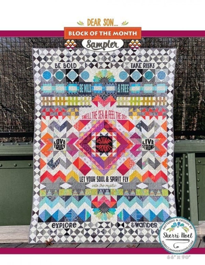 Dear Son Block of the Month Quilt Pattern by Sherri Noel for Rebecca ...