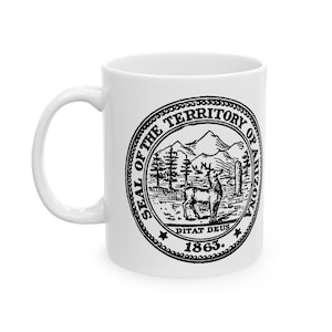 Arizona State Seal Mug | 11oz Ceramic Mug Featuring the Great Seal of Arizona | State Pride Coffee Cup | Southwest Gift | Arizona Souvenir