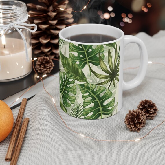 Tropische Pflanzen Monstera Keramik Tasse 11oz - Etsy.de