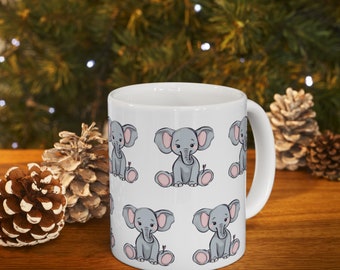 Elephant Ceramic Mug 11oz