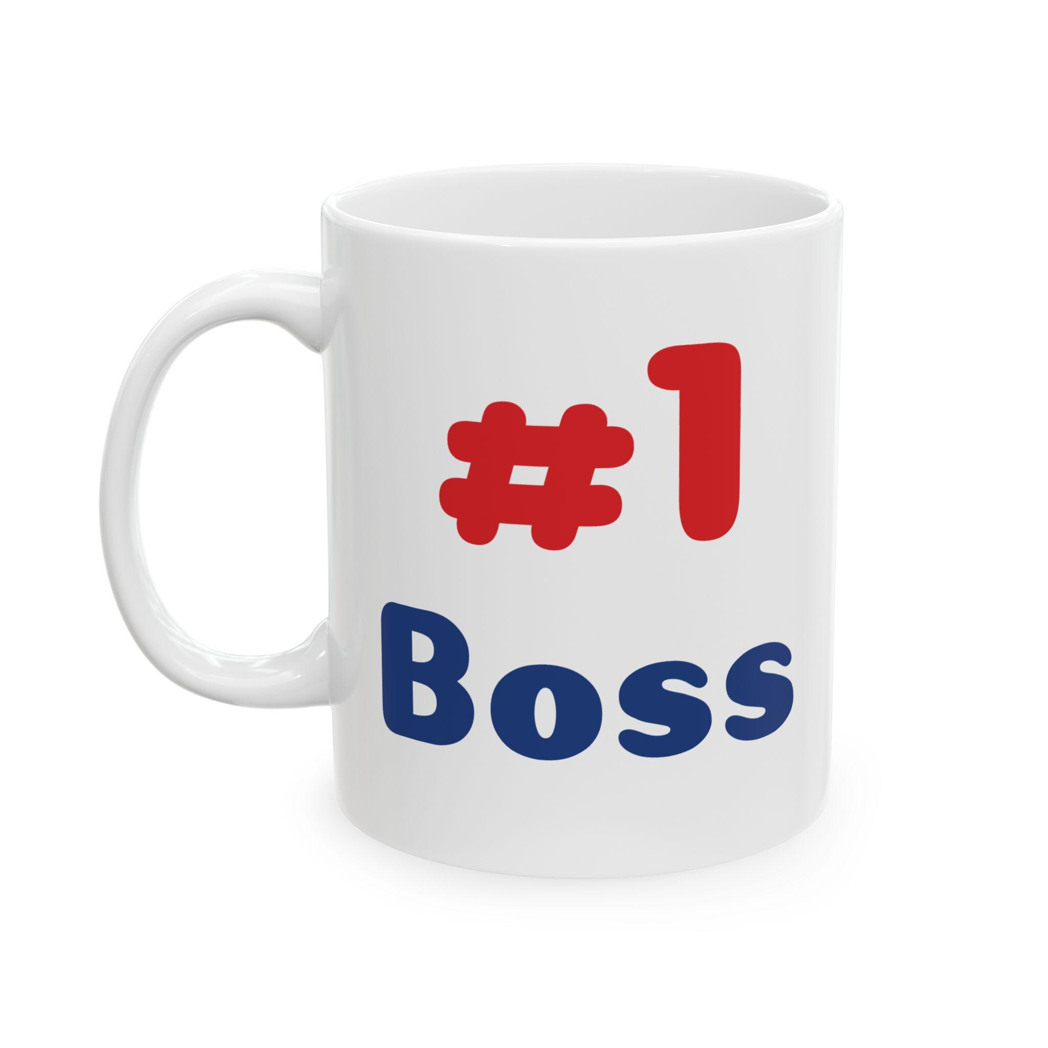 Number One Boss Ceramic Mug, Funny Office Gift - Etsy