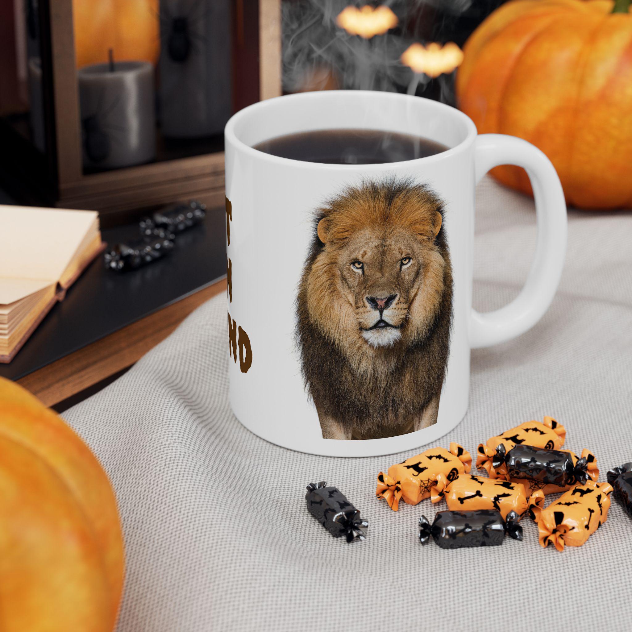 Taza de café de cerámica León Taza de té cerámica 3D Animal Taza de café Regalo para Oficina y hogar termos/Tazas