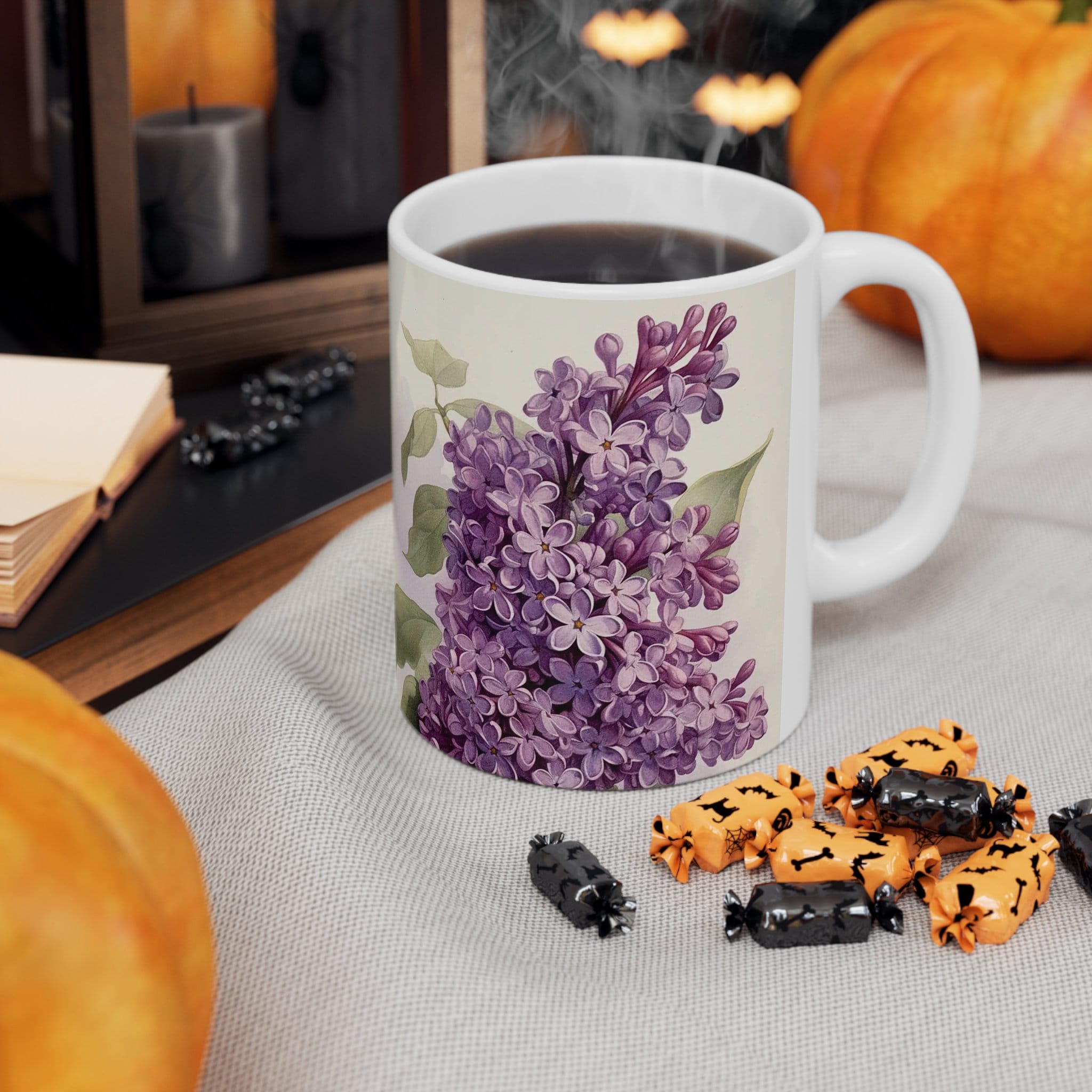 Lilac Flower Ceramic Mug 11oz - Etsy