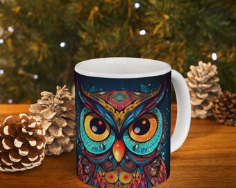 Psychedelic Owl #1 of 4 Ceramic Mug 11oz