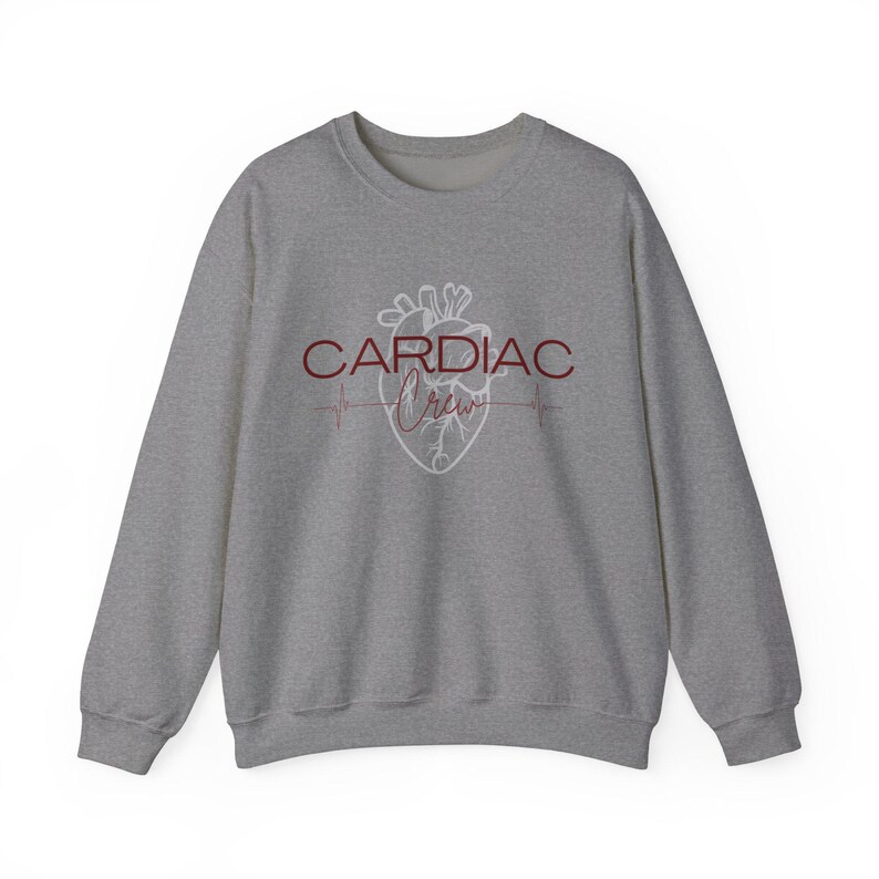 Sudadera de equipo cardíaco / Sudadera de equipo Cadriac / Sudadera de enfermera de cardiología / Sudadera de enfermera cardíaca / Sudadera de enfermera cardíaca / Sudadera de UCI imagen 3