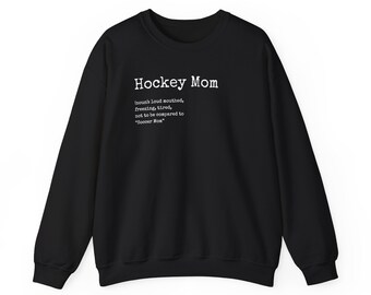 Funny Hockey Mom Crewneck Sweatshirt | Rink Outfit