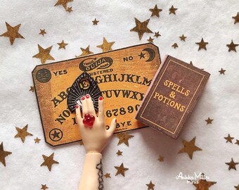 Mini Tavola Parlante Ouija Di Halloween E Tarocchi - Casa Delle Bambole Stampabile In Scala 1:6 Da Scaricare - Italia - Foto 9