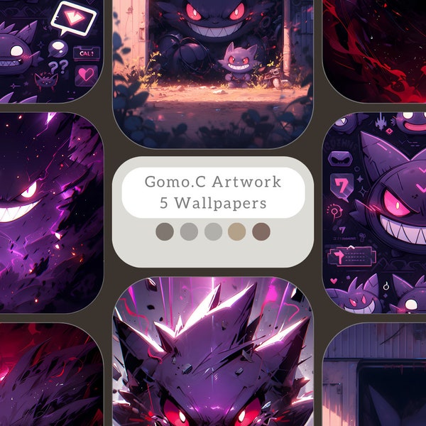 5 Gengar's Haunt Wallpaper; Eerie Wallpaper Series for Phone, Tablet and PC