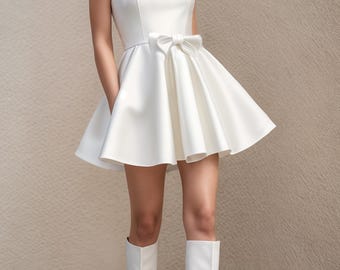 Homecoming Mini Dress Sewing Pattern, Easy Circle Dress (XS-4XL) (Digital Download)